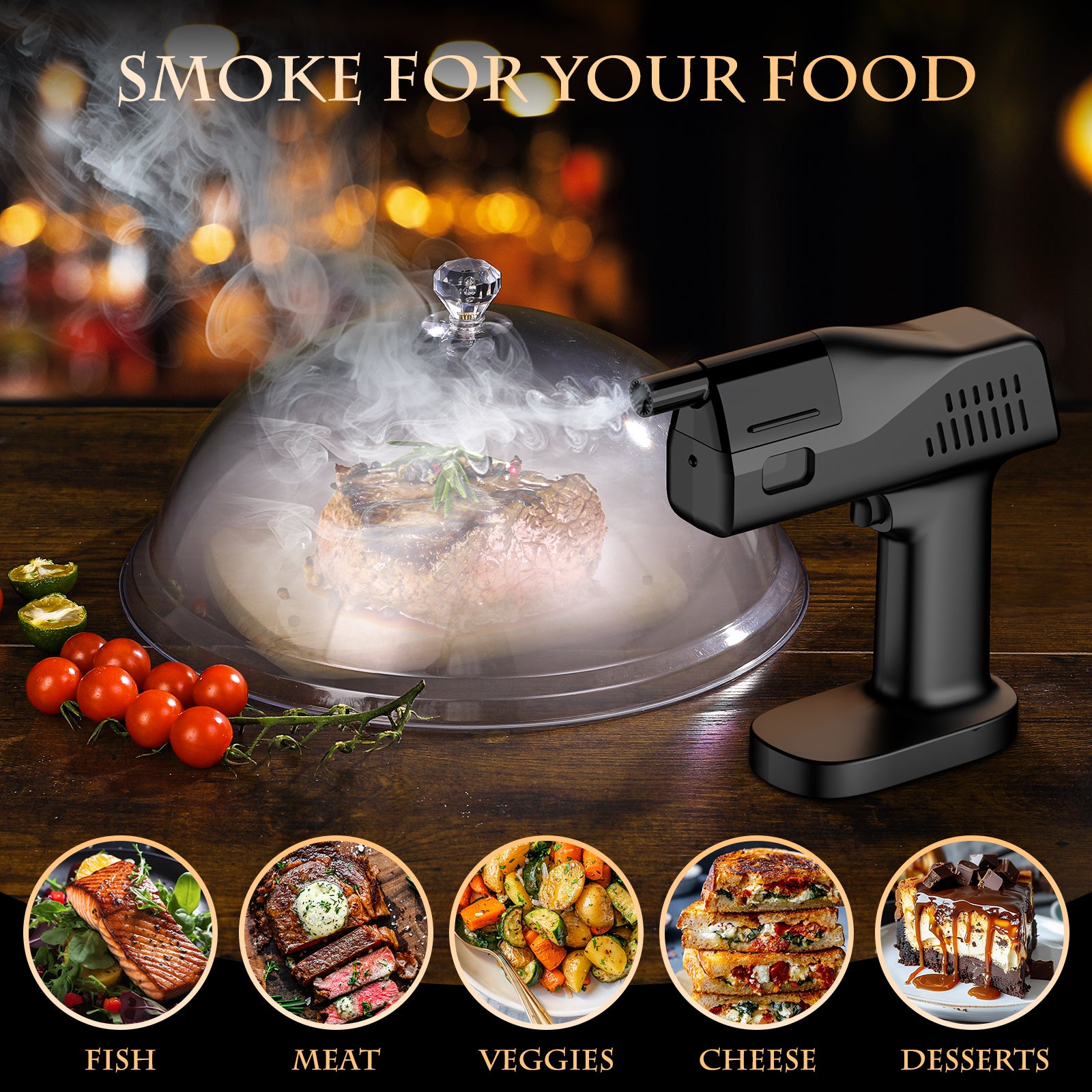 Aromatic Smoke Bubble Tool with Flavored Oils & Solution Included
