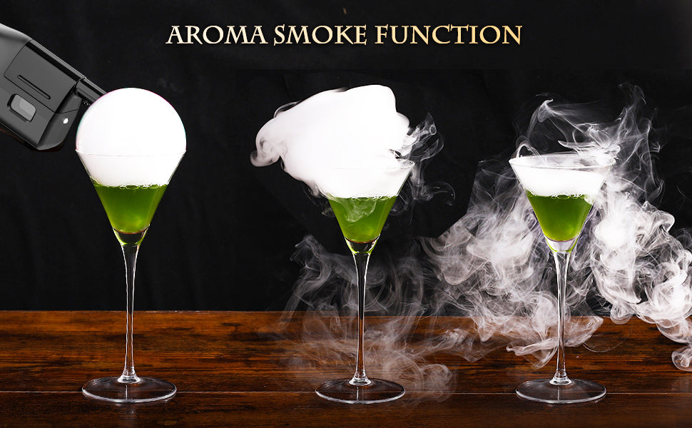 Aromatic Smoke Bubble Tool with Flavored Oils & Solution Included