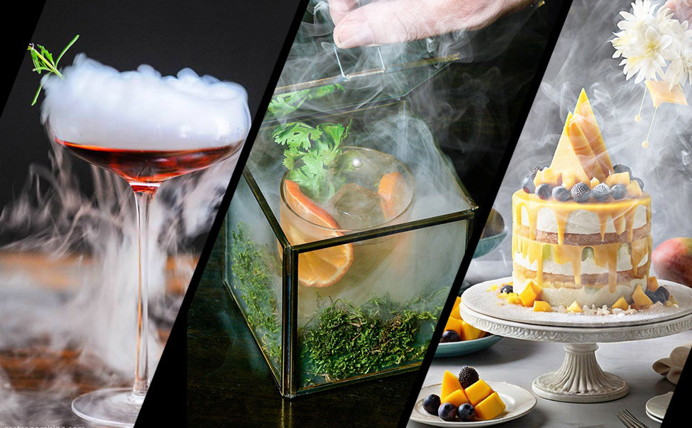 Aromatic Smoke Bubble Tool with Flavored Oils & Solution Included